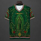 Men Mexico Special Edtion Virgen De Guadalupe Green Aztec Jersey 2026 Shirt Soccer Football