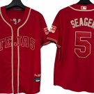 Men Texas Rangers Tejas 2026 Corey Seager #5 Stitched Red City Connect Edition Baseball Jersey