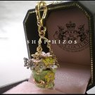 AUTHENTIC JUICY COUTURE PAVE FLOWER BASKET CHARM NIB
