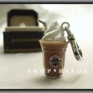 AUTHENTIC JUICY COUTURE PAVE SILVER EDITION FRAPPE DRINK CHARM NIB