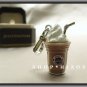 AUTHENTIC JUICY COUTURE PAVE SILVER EDITION FRAPPE DRINK CHARM NIB