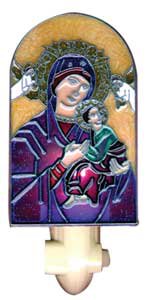 Our Lady of Perpetual Help Icon Night Light
