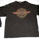 HARLEY DAVIDSON Motorcycles long sleeve t-shirt LG $$ FREE US SHIPPING$$