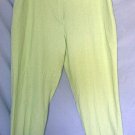 NAPA VALLEY apple green pants size 16 - 29" inseam