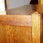 Antique Mission solid oak china cabinet