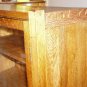 Antique Mission solid oak china cabinet