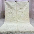 Simple Beni ourain rug - Moroccan rug - Handmade berber rug - Moroccan Wool Rug