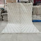 Moroccan White Wool Beni Ourain Rug, Moroccan Shag Rug-Marokkolainen matto