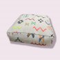 Vintage Moroccan Boujad Floor Pillow/Berber Pouf