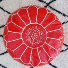 Red  Moroccan Pouf / Floor Cushions / Footstool / Berber pouf / ottoman pouf