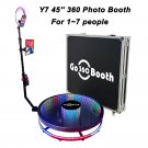 GO360BOOTH Y7 45" Infinity LED Glass 360 Photo Booth Automatic & Manual For Parties