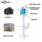 GO360BOOTH OA4 Metal Shell Selfie Photo Booth Machine With Rgb Ring Light For Parties