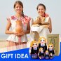 Matryoshka Nesting Dolls in Folk Clothes Set 7 pcs - Russian Dolls in Traditional Women's Costume