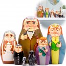Matryoshka Russian Nesting Dolls On The Motives Stories of Sherlock Holmes 7 pcs Wooden Figurines