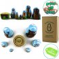 Forest Animals Set 7 Piece Wood Nesting Dolls for Kids - Creatures Figurine Set Wooden Matryoshka