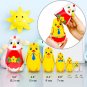 Chicken Nesting Dolls Set of 7 Pcs - Matryoshka Russian Doll - Chicken Easter Decor