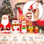 Christmas Nesting Dolls Set 7 pcs - Matryoshka Doll Christmas Decorations Christmas Toys Santa Snow
