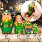 St. Patricks Day Nesting Dolls Set 5 pcs - Matryoshka Dolls St. Patricks Gifts