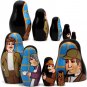 Sherlock Holmes and Watson Nesting Dolls 5 pcs - Matryoshka Dolls Sherlock Holmes Gifts