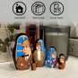 Sherlock Holmes and Watson Nesting Dolls 5 pcs - Matryoshka Dolls Sherlock Holmes Gifts