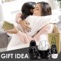 Black Nesting Dolls Set 5 pcs - Black Decor Geometric Animals - Minimalist Gifts