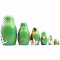 Matryoshka Dolls Famous Dogs from Disney Cartoons Set 7 pcs Wooden Toy
