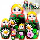 Matryoshka Nesting Dolls Set of 5 pcs - Russian Doll with Lily and Daisy Flowers
