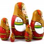 Russian Doll in East European Folk Costume - Nesting Dolls Set of 5 pcs for Home Decor