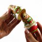 Russian Doll in East European Folk Costume - Nesting Dolls Set of 5 pcs for Home Decor