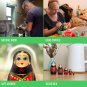 Russian Nesting Dolls Set of 5 pcs - Russian Doll in Traditional Danish Dress