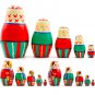 Nesting Dolls Set of 5 pcs - Russian Doll in Belarussian Folk Festive Dress