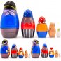 Matryoshka Nesting Dolls Set 5 pcs - Pirate Decor - Pirate Theme Stacking Toys