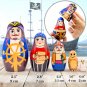 Matryoshka Nesting Dolls Set 5 pcs - Pirate Decor - Pirate Theme Stacking Toys