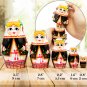 Belorussian Baboushka Nesting Dolls Set of 5 pcs - Matryoshka Dolls in Slavic Clothing - Handmade