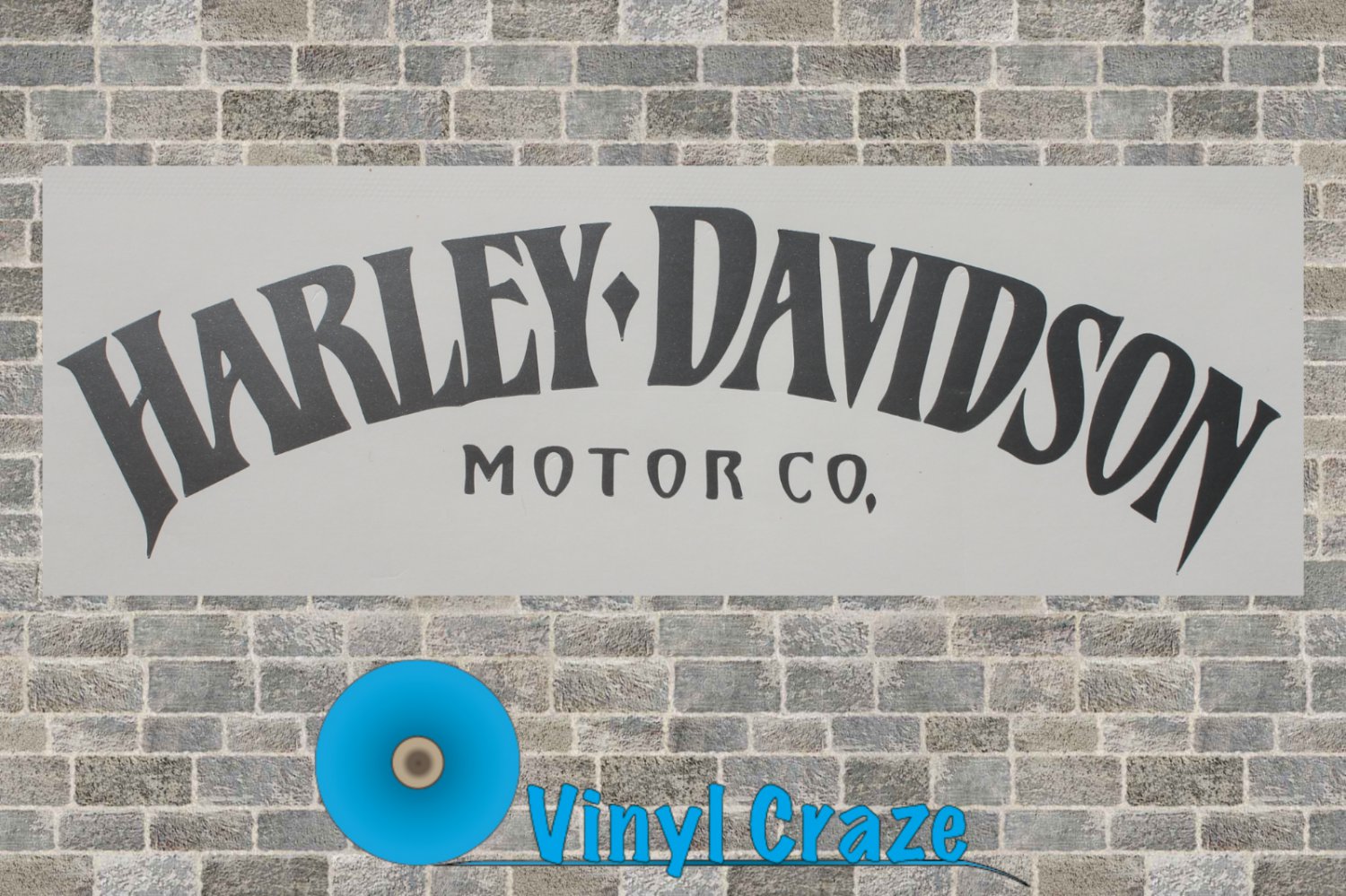 Arched HarleyDavidson Vinyl Decal Choose the Color & Size w/ FREE SHIPPING!!!!!
