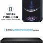 iPhone 12 Pro/Max 13 Pro/Max Clear Case Cover Slim with Glass Screen Protector