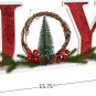 Christmas Wood Joy Sign Decor Joy Christmas Sign Decor Pine Tree Table Sign