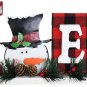 Christmas Wood Noel Sign Decor Snowman Table Decorations Noel Christmas Sign