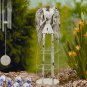 Garden Angel Statue Decor Rustic Metal Angel Sculpture Garden Yard Art