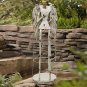 Garden Angel Statue Decor Rustic Metal Angel Sculpture Garden Yard Art