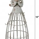 Angel Garden Statue with Hook Indoor Outdoor Antiqued Metal Yard Art Angel Garden Statue with Hook Indoor Outdoor Antiqued Metal Yard Art