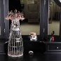 Angel Garden Statue with Hook Indoor Outdoor Antiqued Metal Yard Art
