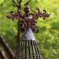 Angel Garden Statue with Hook Indoor Outdoor Antiqued Metal Yard Art