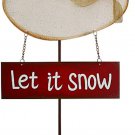 Garden Decor Nose Blinking Lighted Christmas Yard Signs Snowman Lawn Stakes Xmas Decor