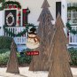 Garden Decor Nose Blinking Lighted Christmas Yard Signs Snowman Lawn Stakes Xmas Decor