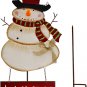 Garden Decor Nose Blinking Lighted Christmas Yard Signs Snowman Lawn Stakes Xmas Decor