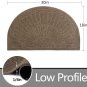 Rubber Doormat Indoor Outdoor Half Round Front Door Mat Non Slip Backing Floor M