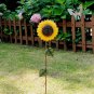 Flower Garden Stake Decorative Flower Yard Stake, Sunflower Decor Metal Yard Art
