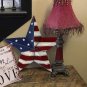 Set of 2 Patriotic Metal Barn Star Outdoor Indoor Hanging Wall Decor July 4th