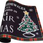 Rubber Welcome Door Mat, Decorative Indoor Outdoor Merry Christmas Doormat Black